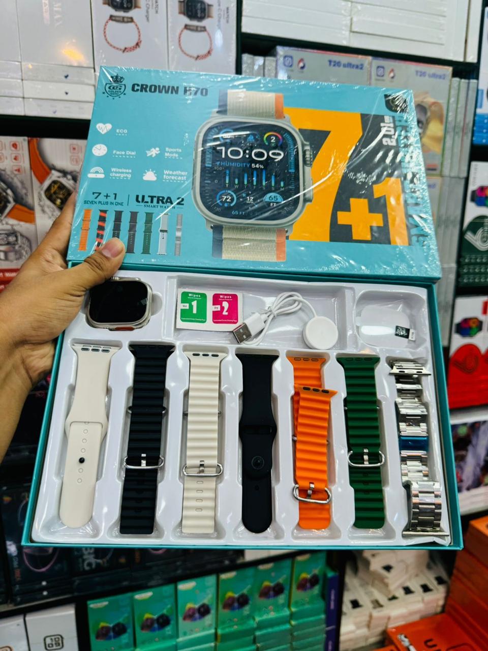 Crown R70 Smart Watch 7+1